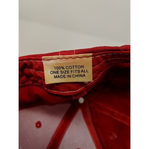 Budweiser Beer Strapback Hat Size OSFA Red Embroidered Logo SEE DESC - Picture 11 of 12